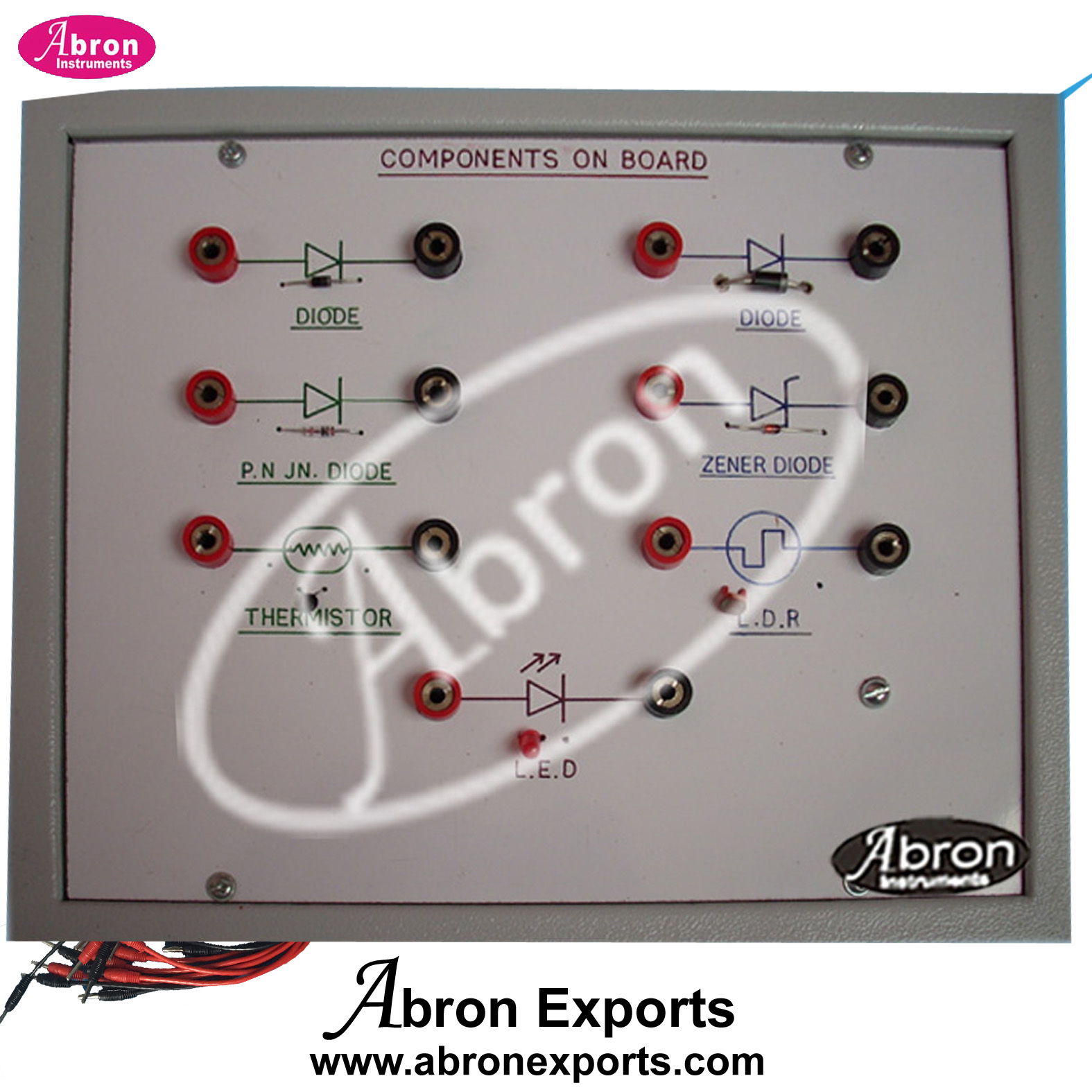 Component Display Boards with 4mm banana sockets Different Potentiometer Abron AE-1224XP